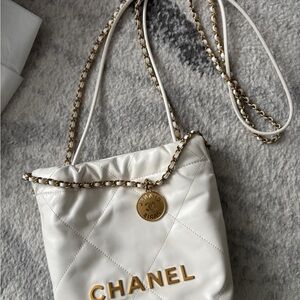 Chanel White Mini 22 - Pristine!